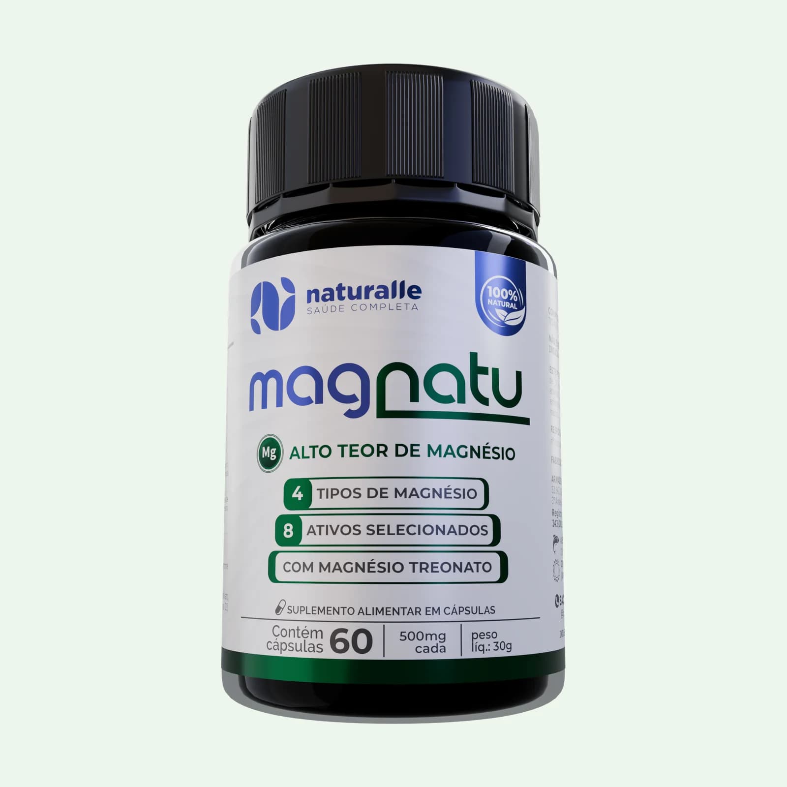 Magnatu Naturalle, pote com 60 cápsulas