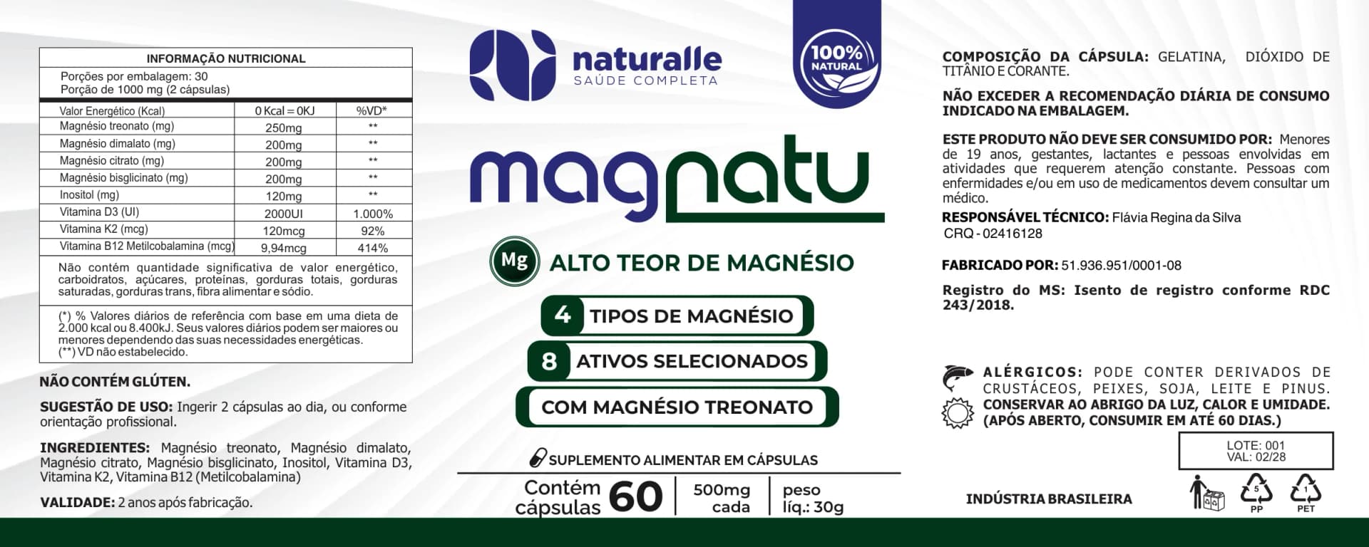 Confira o rótulo