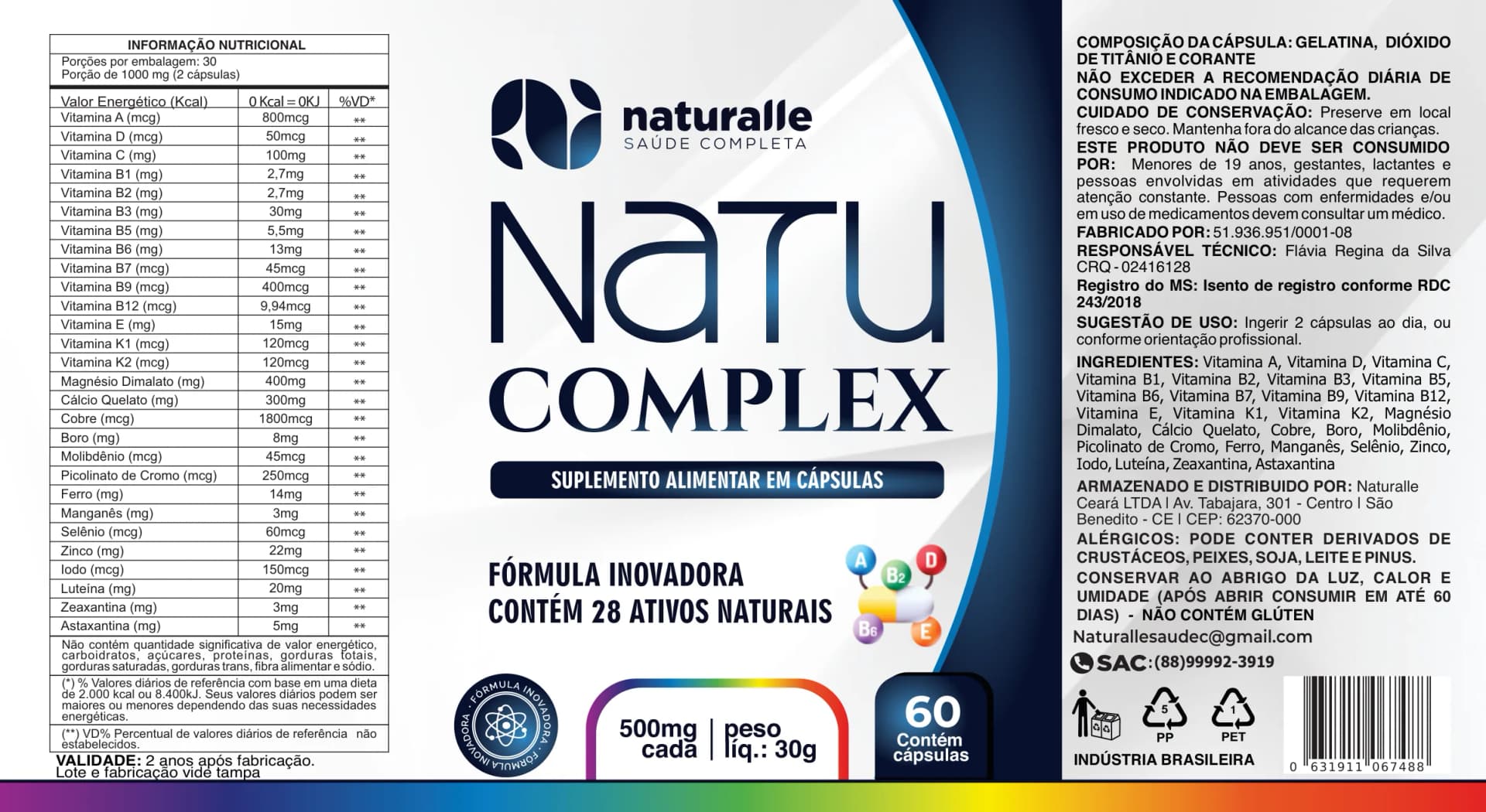 Confira o rótulo