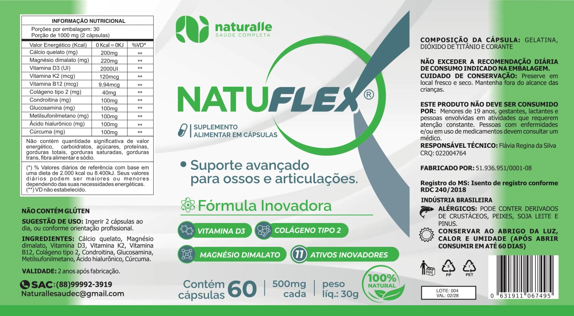 Confira no rótulo impresso