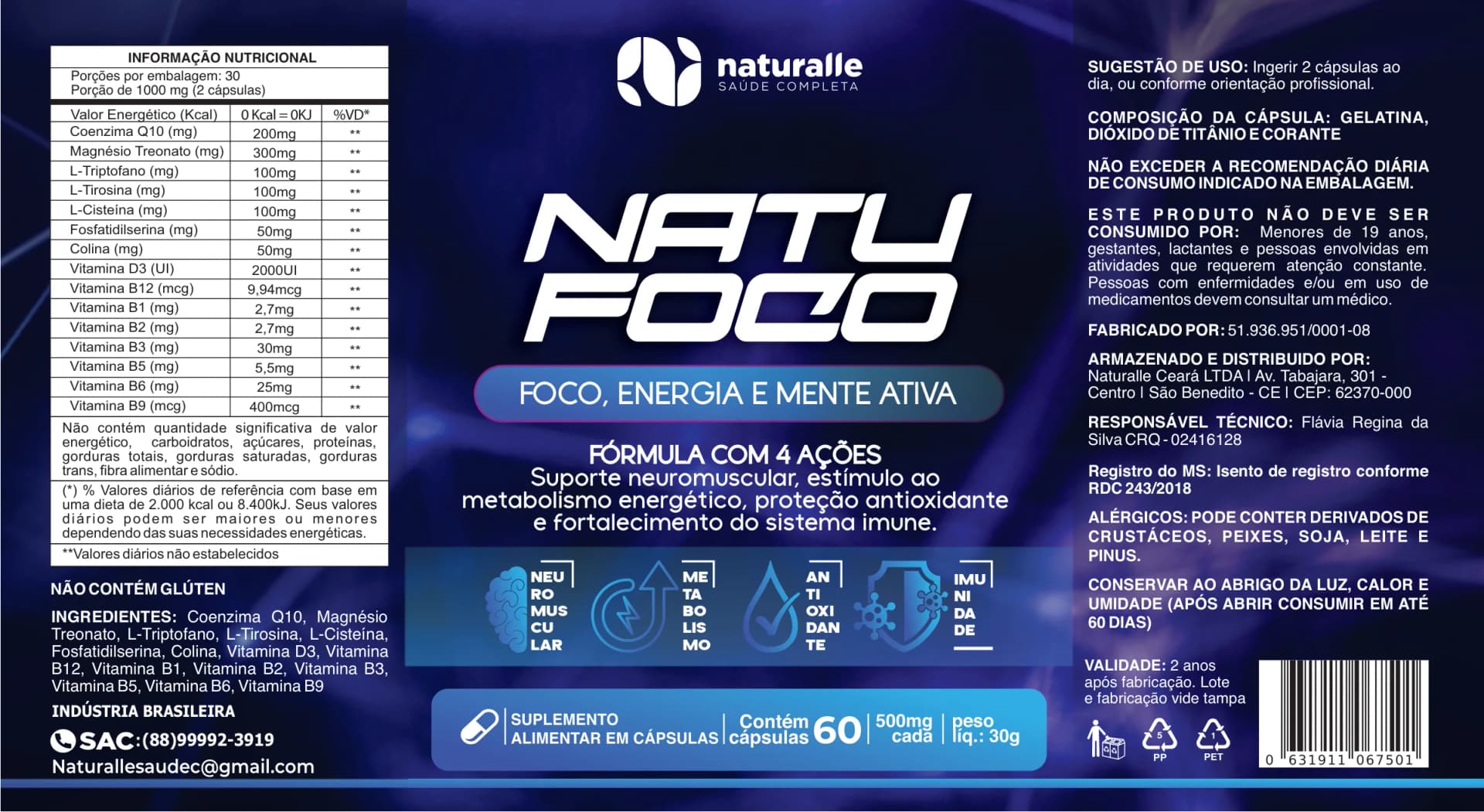 Confira o rótulo