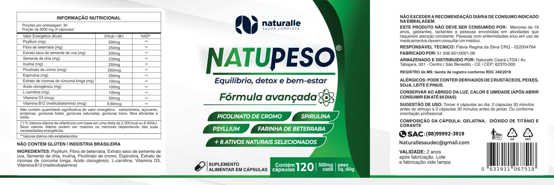 Confira o rótulo